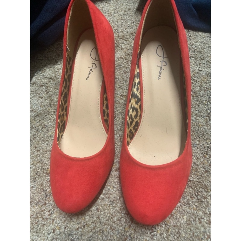Red Wedge Heels